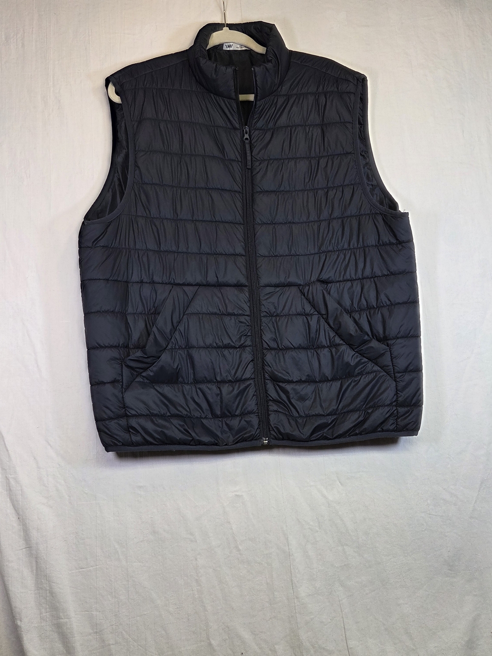 Zara Man Lightweight Quilted Puffer Vest Navy Blue Size XL #0354